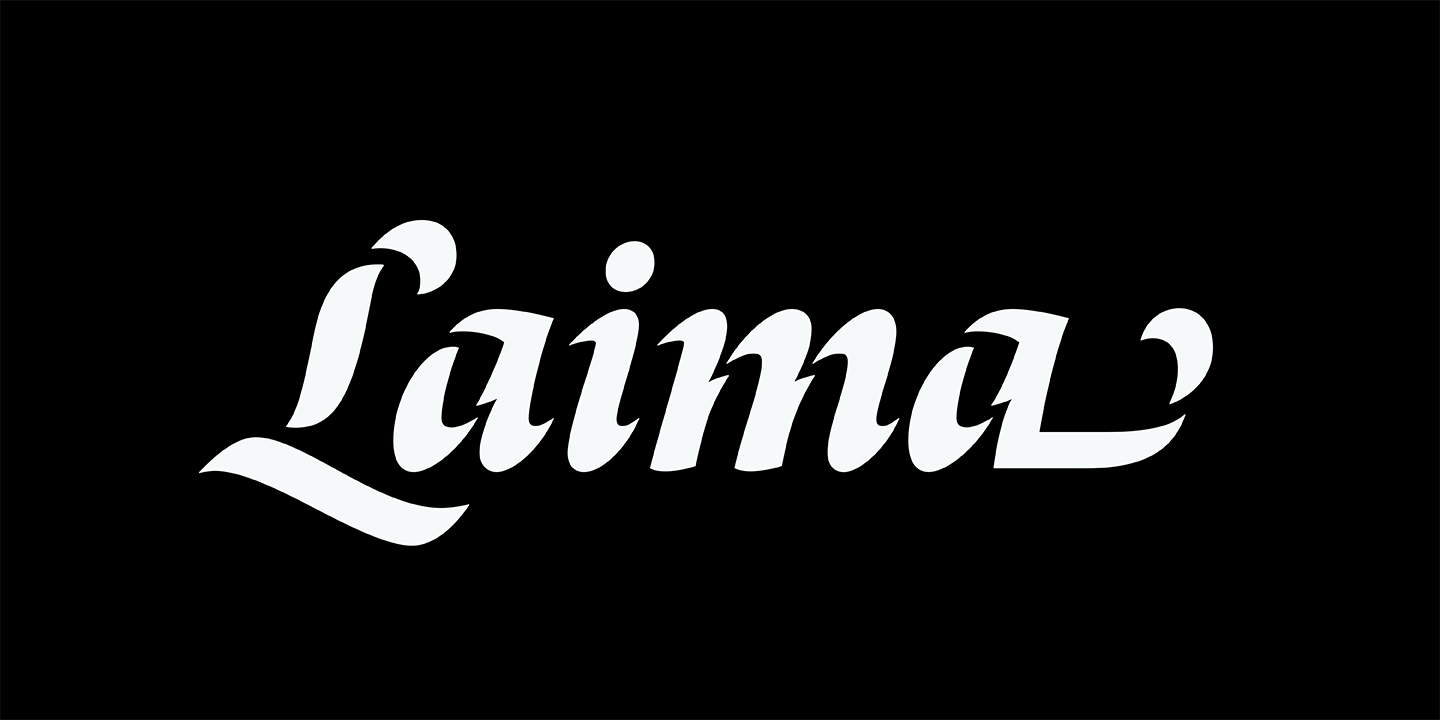 Ejemplo de fuente Laima Light Italic